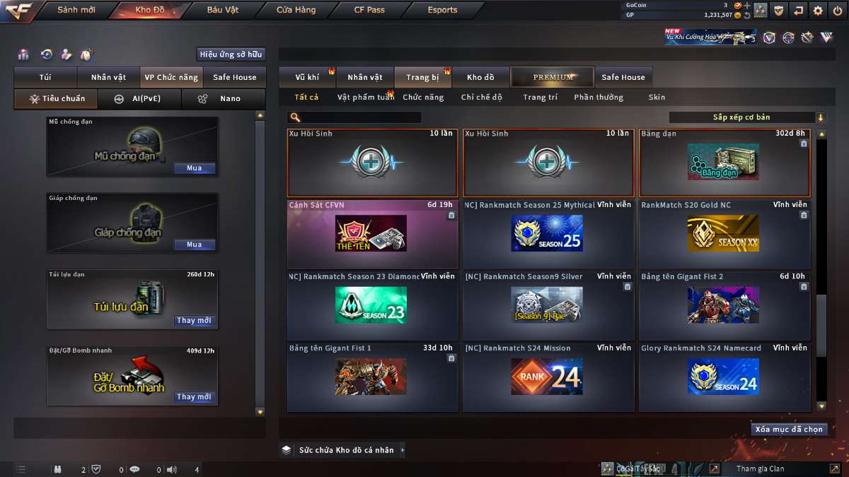 shop acc cf uy tin gia re